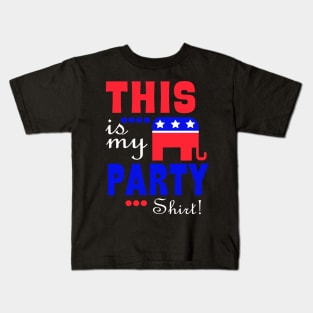 This Is My Republican Party Kids T-Shirt